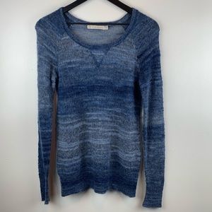 Two Minds Blue Grey Mohair Wool Blend Sweater